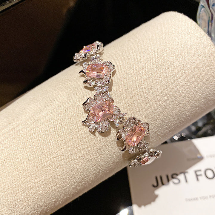 Melaurica Pink Stone Bracelet for Women