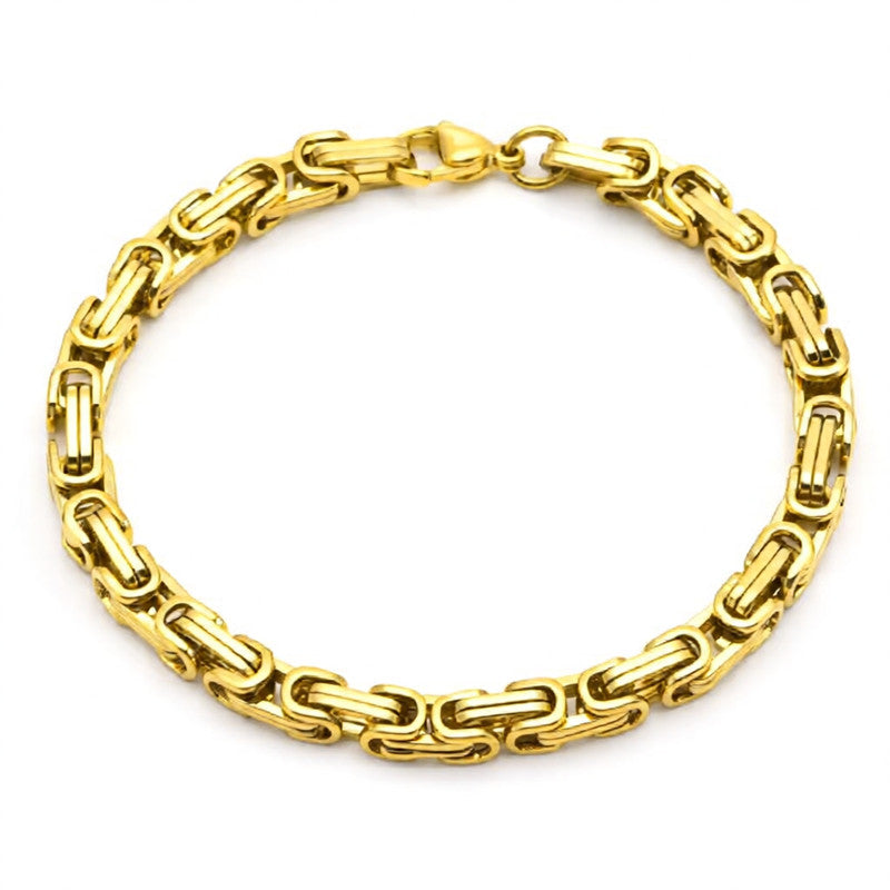 Chunky Hip Hop Gold Chain Bracelet