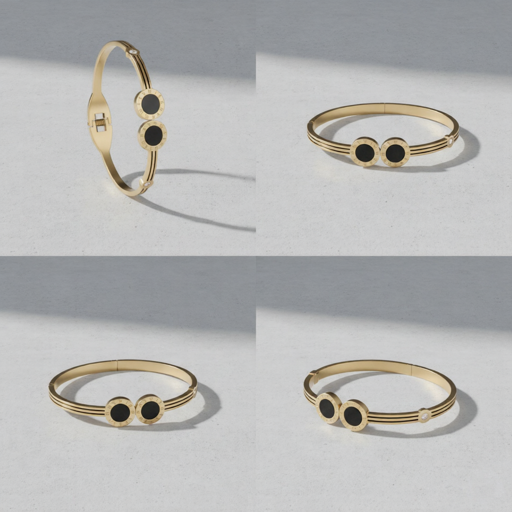 Black Disk Roman Cuff