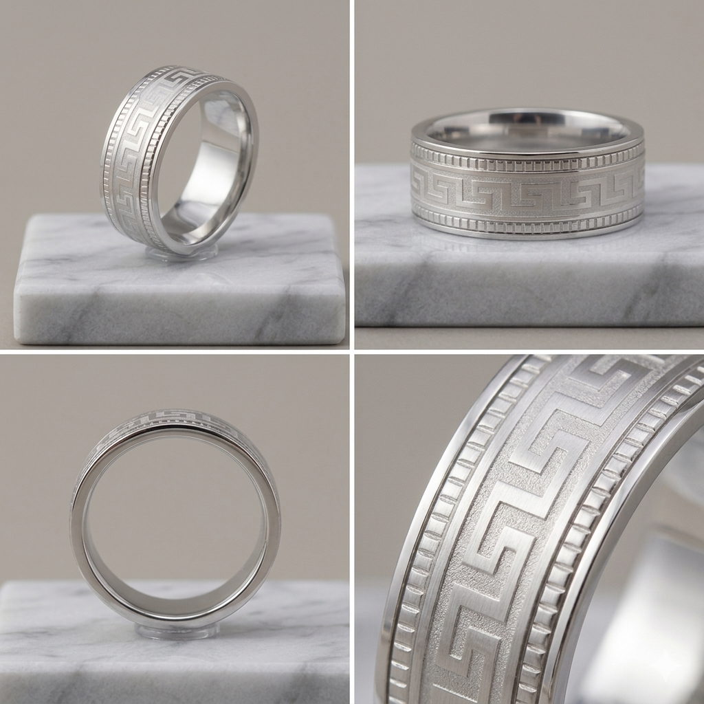 Waterproof Stainless Steel Fashion Ring