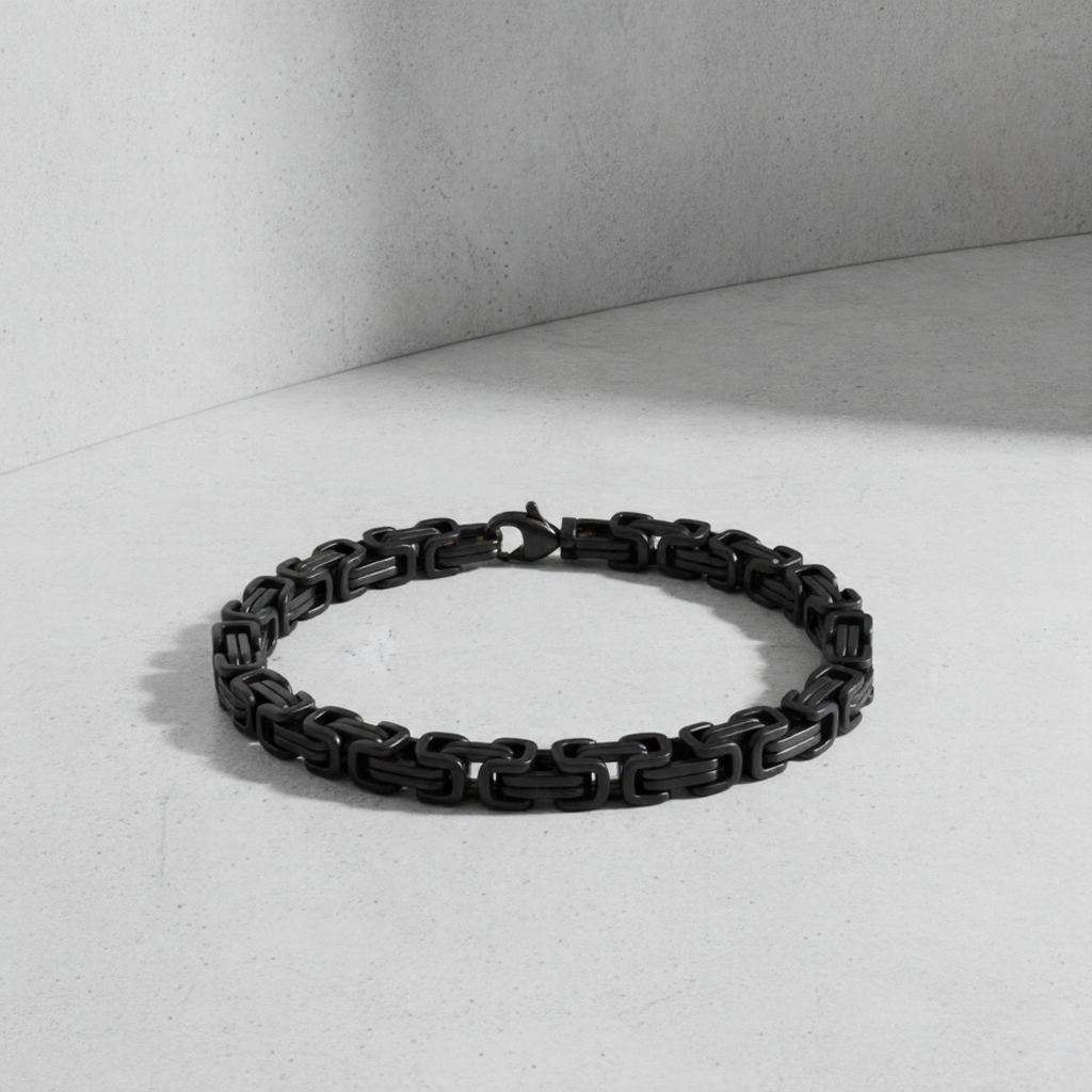 Chunky Black  Hip Hop Bracelet