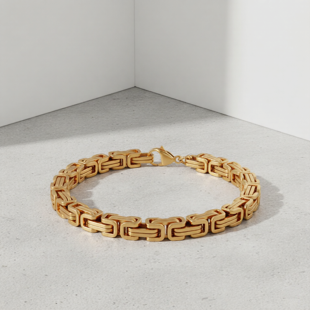 Chunky Hip Hop Gold Chain Bracelet