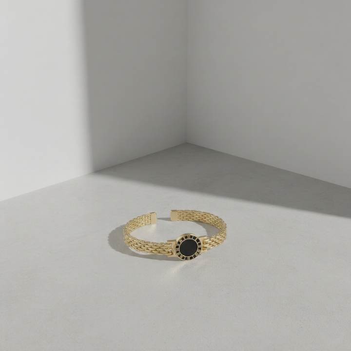 Minimal Roman Numeral Charm Bracelet