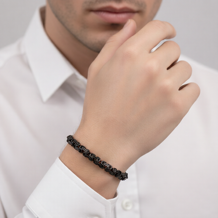 Chunky Black  Hip Hop Bracelet