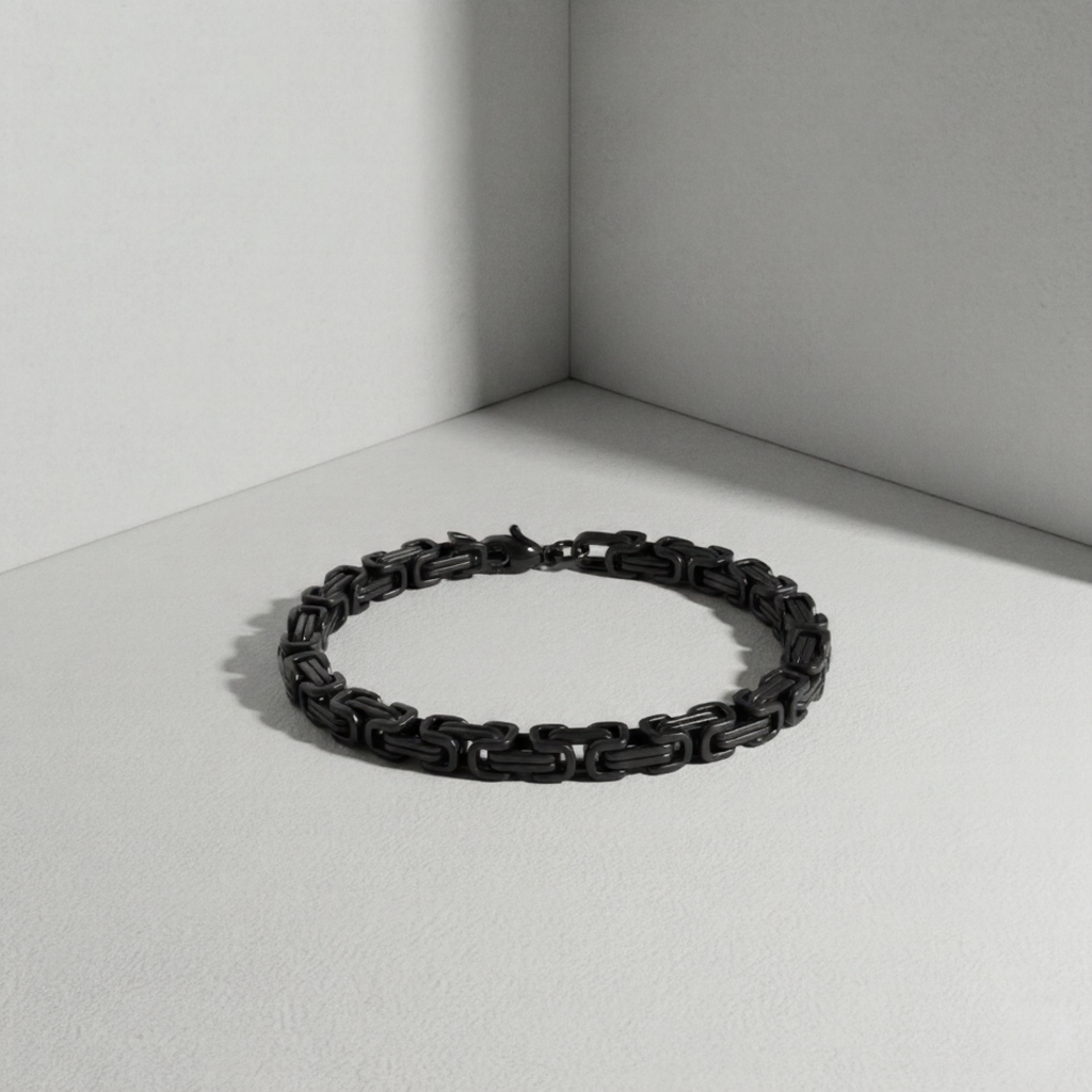 Chunky Black  Hip Hop Bracelet