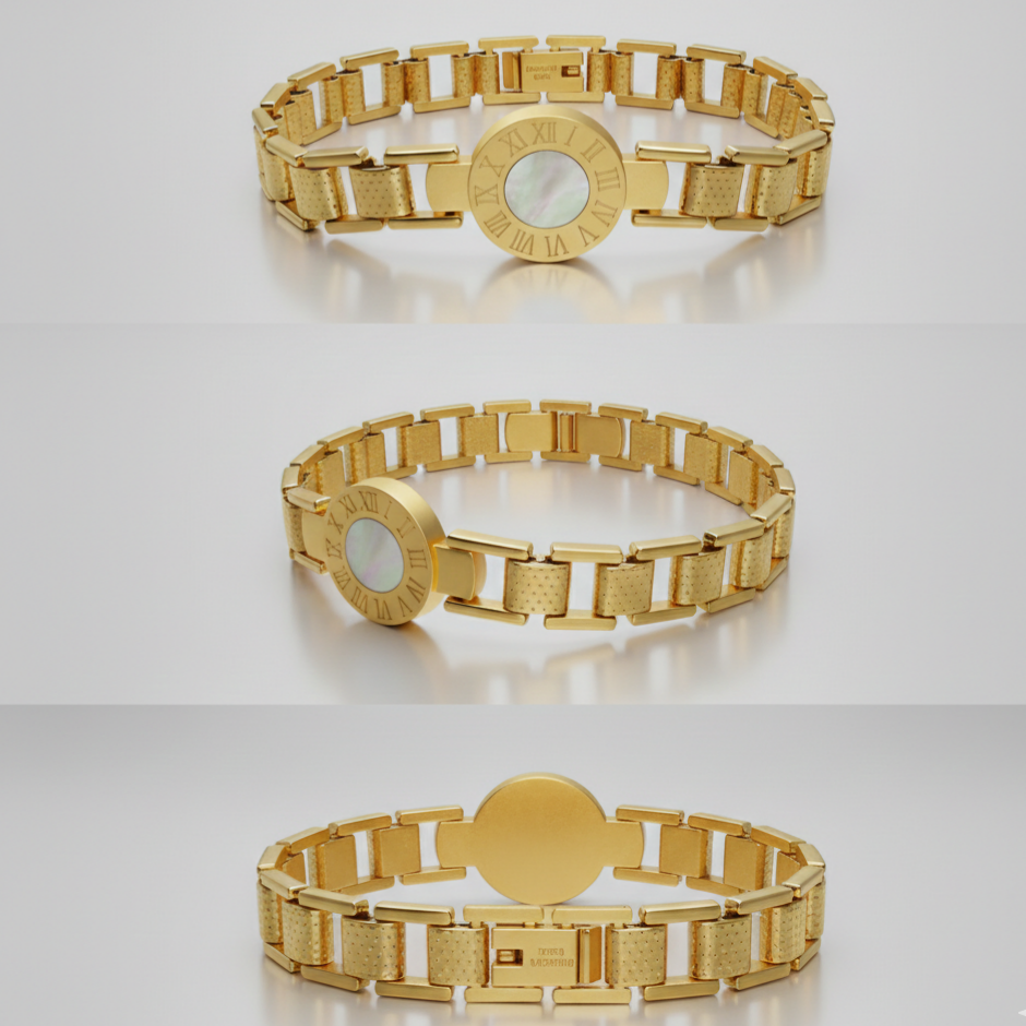 Roman Numeral Clock Bracelet