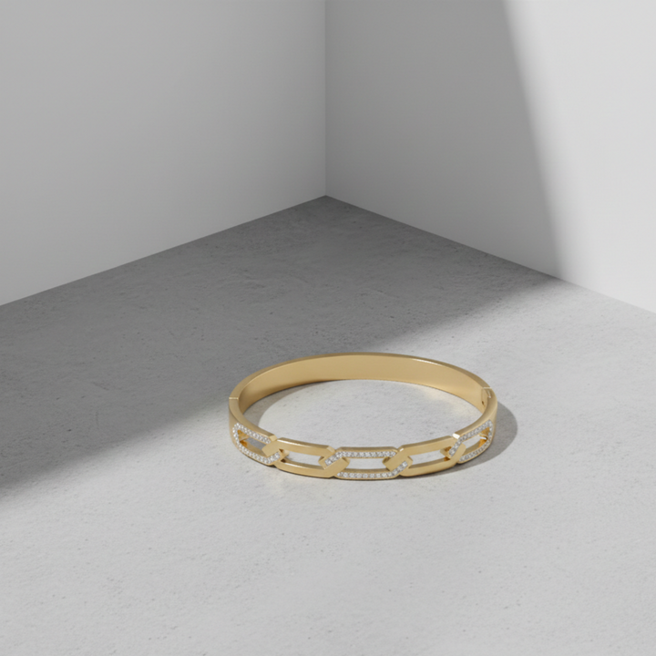 Gold Roman Numeral Bracelet for Women