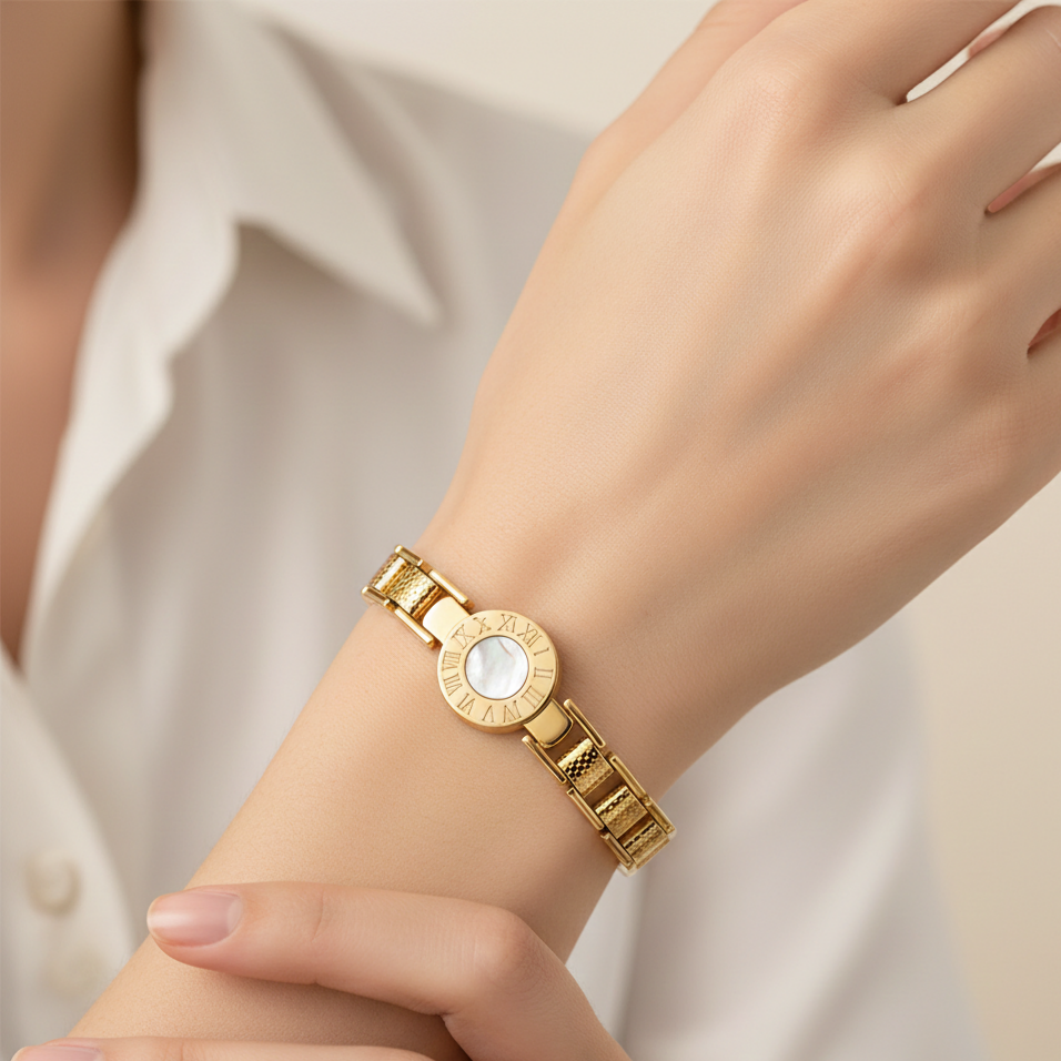 Roman Numeral Clock Bracelet
