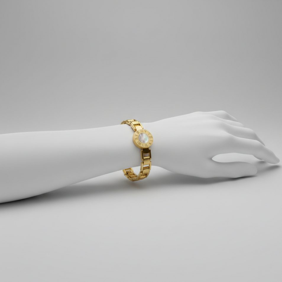 Roman Numeral Clock Bracelet