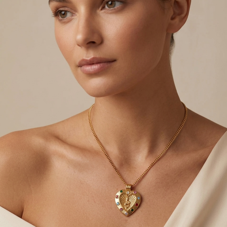 Snake Heart  Colored Diamond Pendant | Melaurica