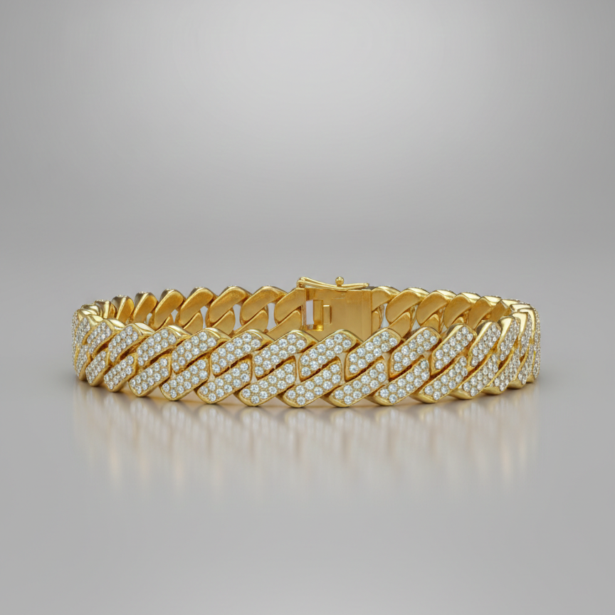 Roman Numeral Gold Bracelet
