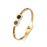Gold Bangle Black dimond Stone