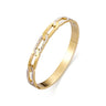 Roman Luxe Diamond Gold Bangle