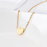 heart mirror gold pendant 