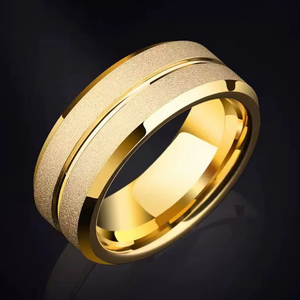 High Sense Fashion Frosted Titanium Steel Ring Trend Men's Handsome Ring Valentine's Day Wedding love Jewelry Accessories