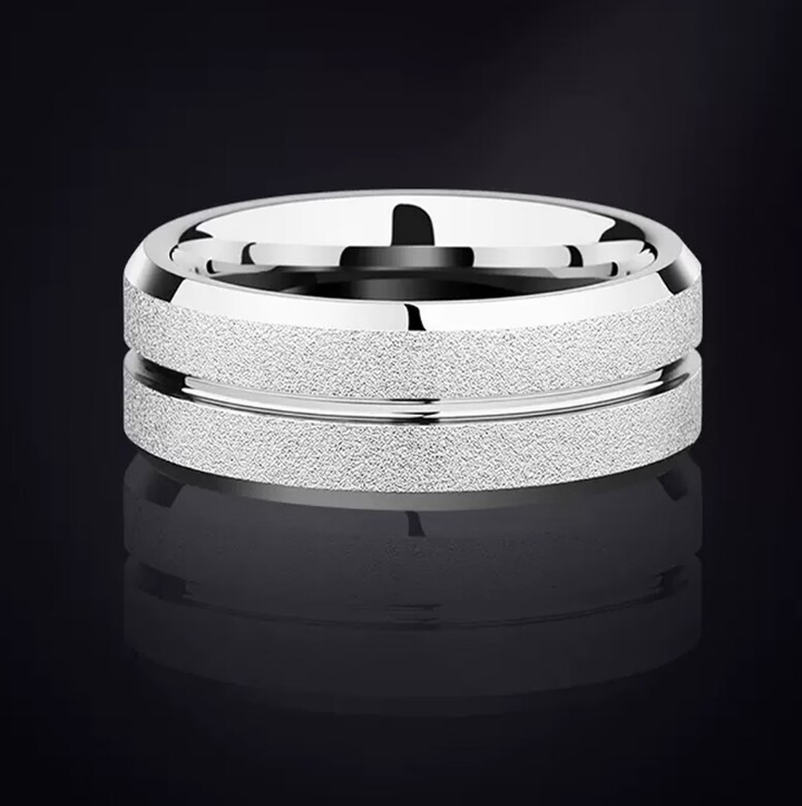 High Sense Fashion Frosted Titanium Steel Ring Trend Men's Handsome Ring Valentine's Day Wedding love Jewelry Accessories