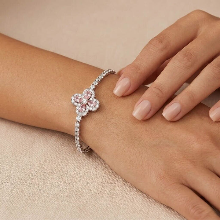 Melaurica Elegant Pink Stone Bracelet