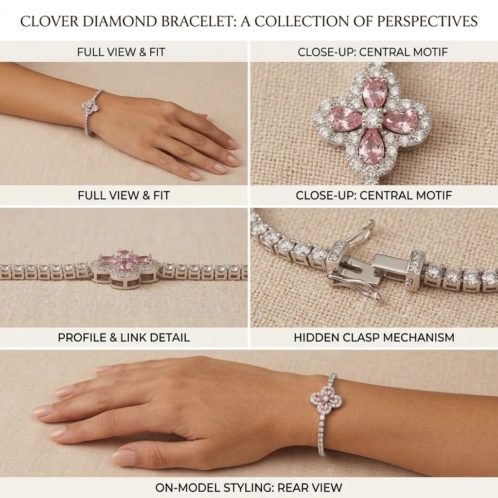 Melaurica Elegant Pink Stone Bracelet