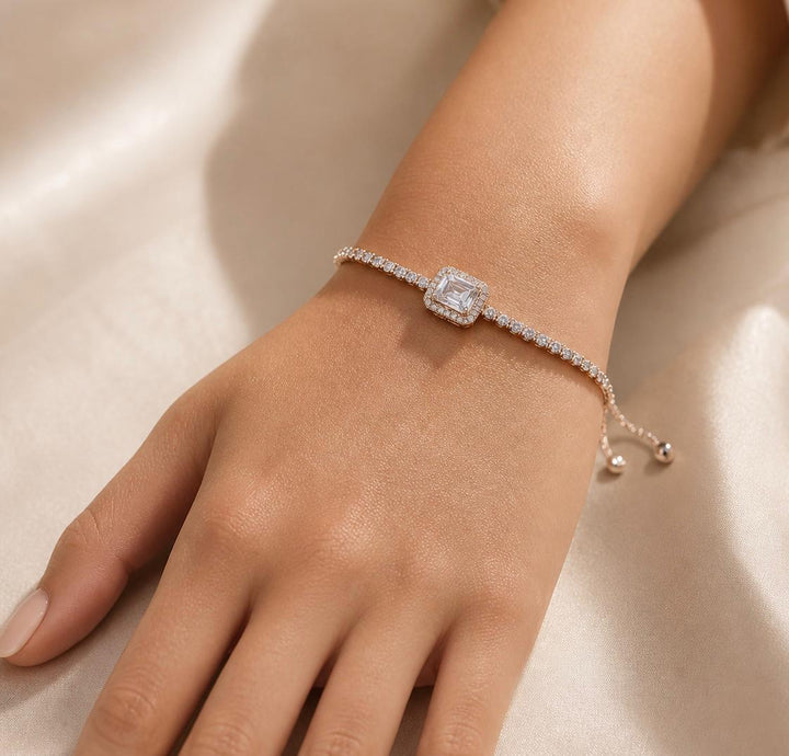 Melaurica Silver-Tone Square Bracelet