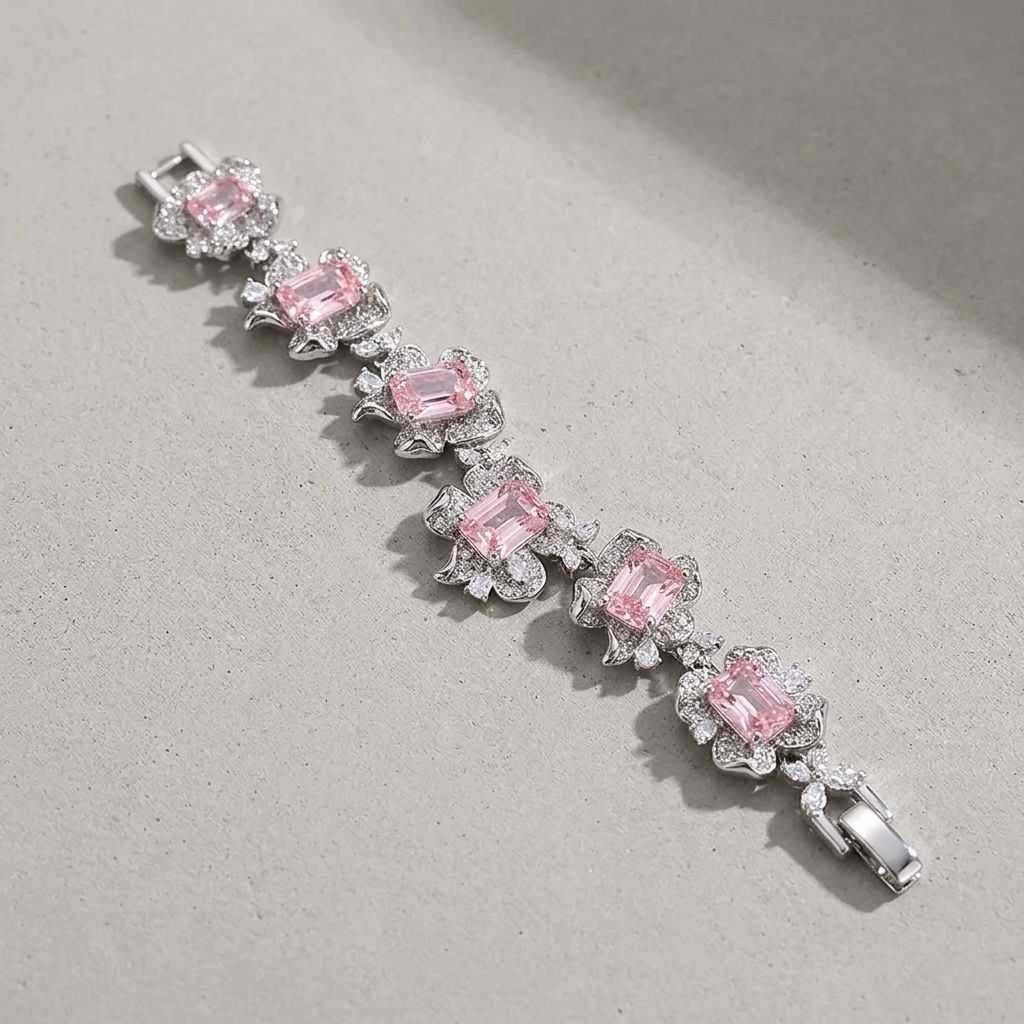 Melaurica Pink Stone Bracelet for Women