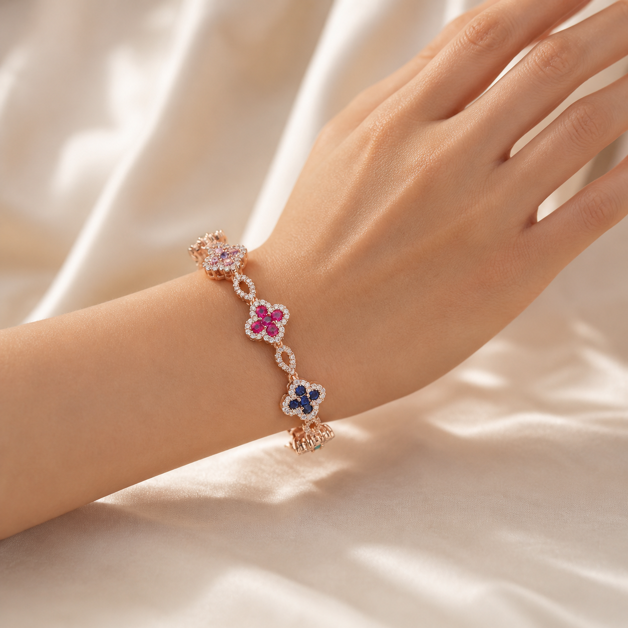 Melaurica Colorful Clover Bracelet for Women